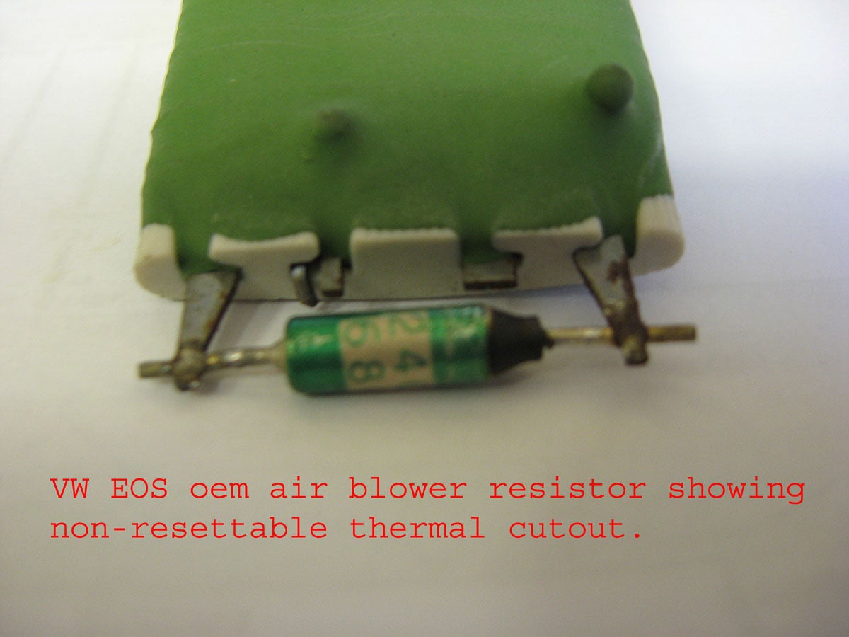 Repairing my blower motor resistor pack